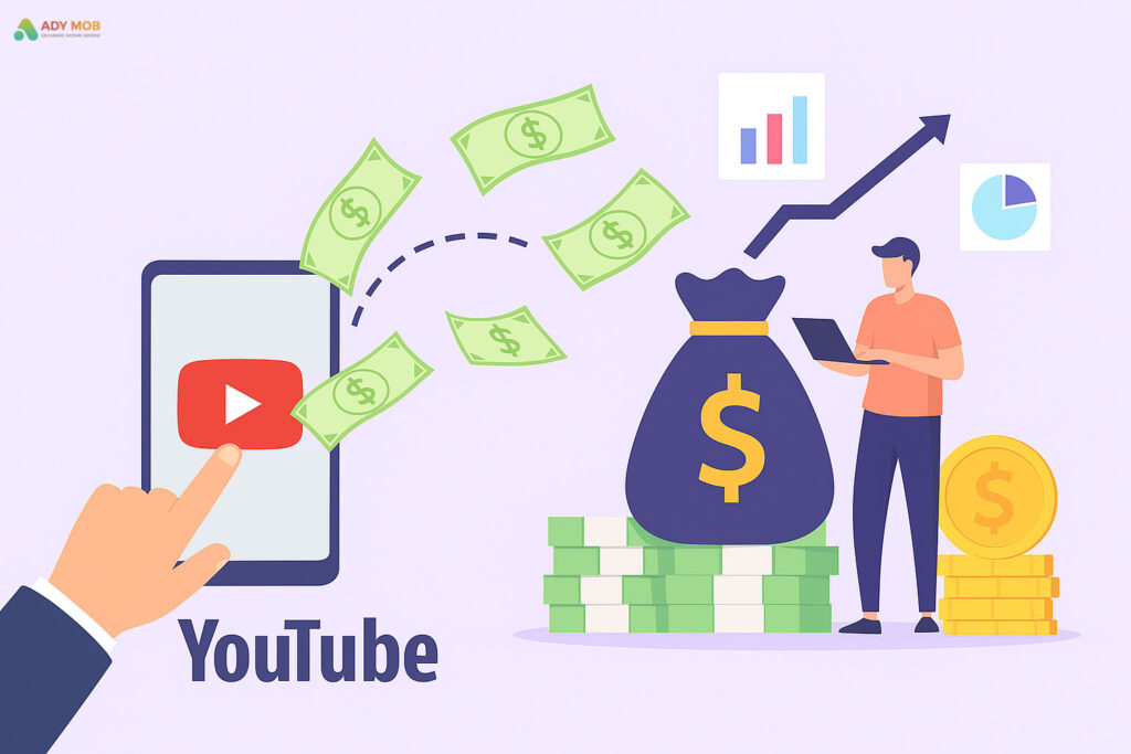 کسب درآمد از یوتوب با گوشی موبایل
