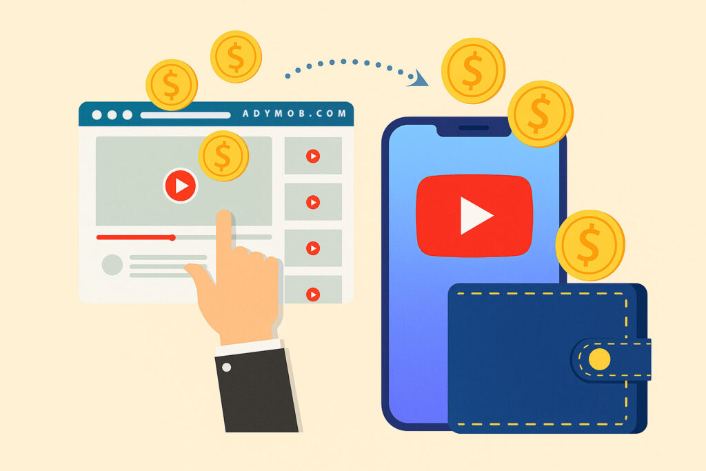 نقد کردن درآمد یوتیوب با موبایل